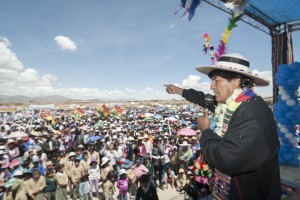 09 marzo 2016, Oruro.- El presidente Evo Morales inaugura vuelos de la aerolínea Boliviana de Aviación (BoA) ampliando red de destinos a Bolivia. (Fotos: Freddy Zarco)