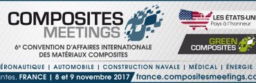 Le rendez-vous de référence pour les matériaux composites, COMPOSITES MEETINGS  se déroule les 8 et 9 novembre à Nantes