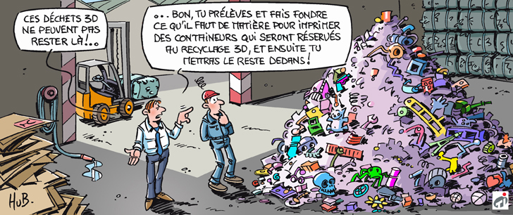 Dessin L’impression 3D est-elle écologique ?