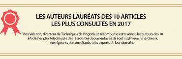 Les auteurs lauréats des 10 articles de ressources documentaires les plus consultés en 2017
