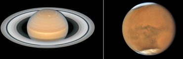 Hubble immortalise Mars et Saturne au plus proche de la Terre