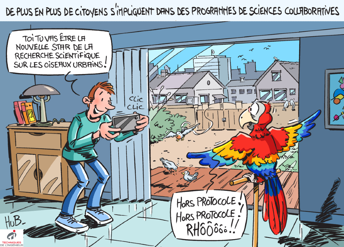 Dessin Les sciences participatives ou comment impliquer les citoyens dans la recherche