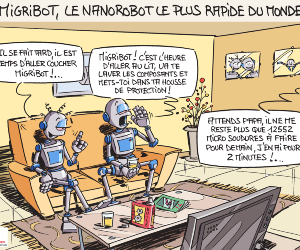 En image : MiGriBot, le nanorobot le plus rapide du monde