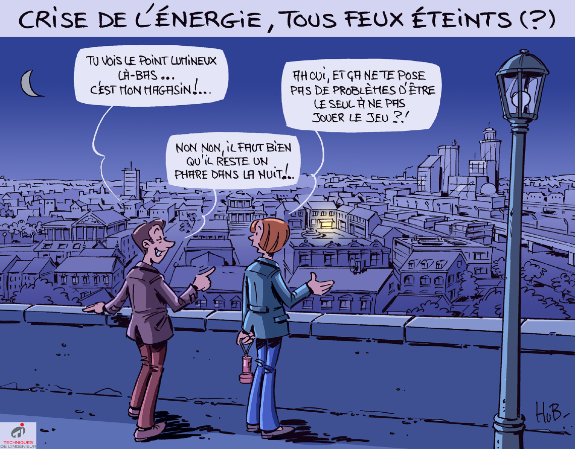 Dessin L’industrie française face à la crise énergétique