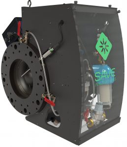 Le système intégré développé par Save innovation regroupe une turbine pour produire de l'énergie à un module de capteurs d'analyse de la qualité de l'eau. Crédit : Save innovations