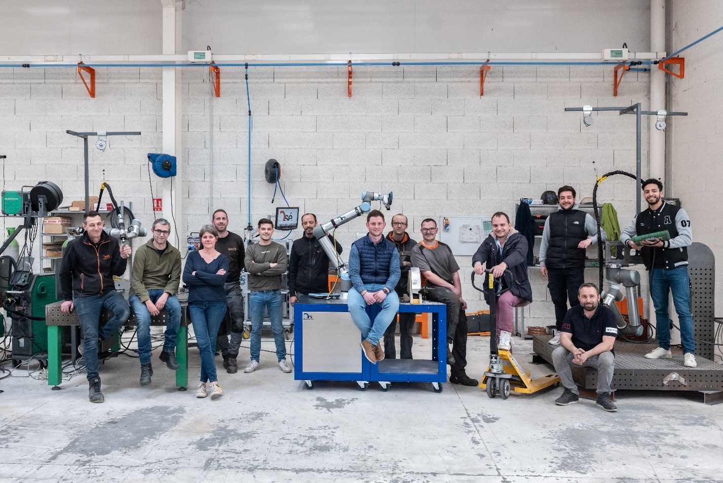 The Osé team and its welding cobots