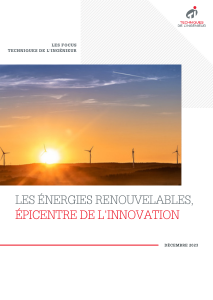 Les énergies renouvelables, épicentre de l'innovation