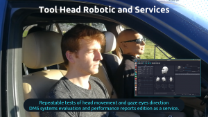 INNOV+ has developed a robotic head capable of reproducing the head and eye movements of a driver