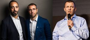 Lamine Benaissa et Jean-Sébastien Moulet, de WORMSENSING et Christophe Girard de SOITEC