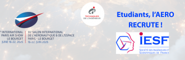 🚀 Etudiants ingénieurs ou futurs diplômés, le secteur de l’aéronautique recrute !