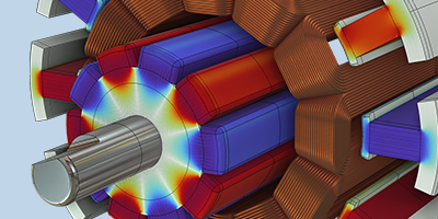 Modéliser les moteurs électriques et les générateurs avec COMSOL Multiphysics®