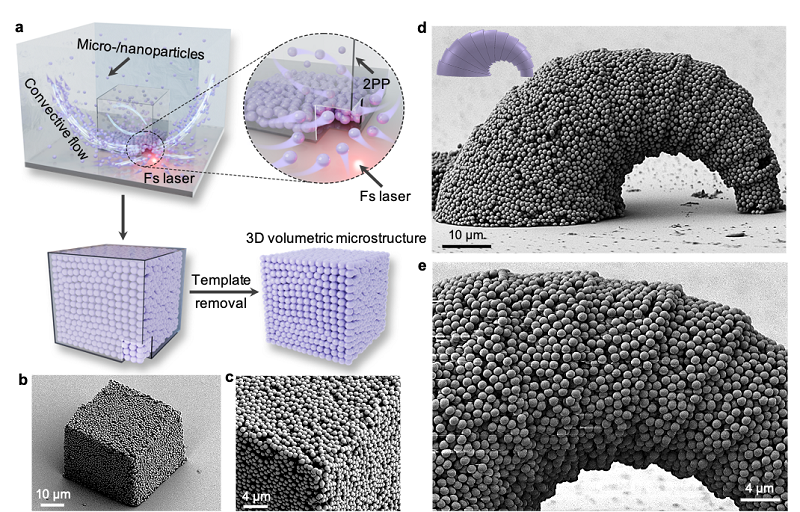 Micro- et nanofabrication 3D par assemblage optofluidique