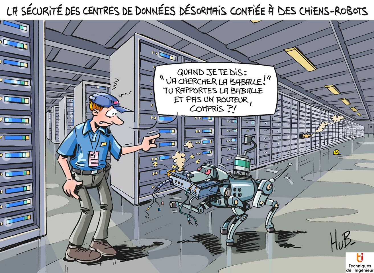 En image : La sécurité des centres de données désormais confiée à des chiens-robots