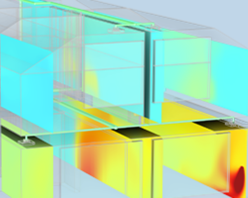 Modélisez la gestion thermique des bâtiments avec COMSOL Multiphysics®