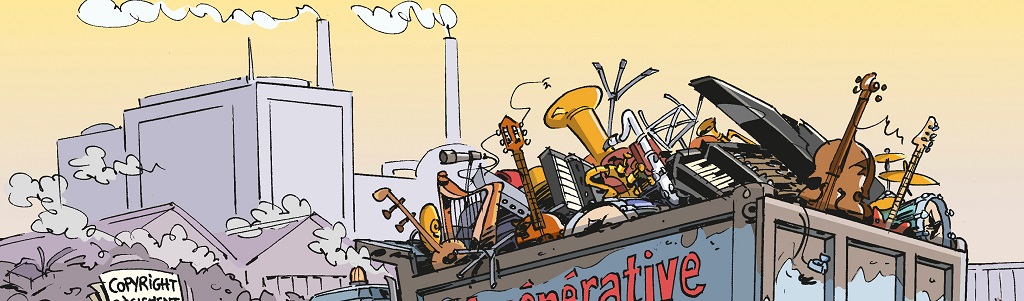 En image : l’industrie musicale tente de refouler la déferlante de "créations" générées par l’IA
