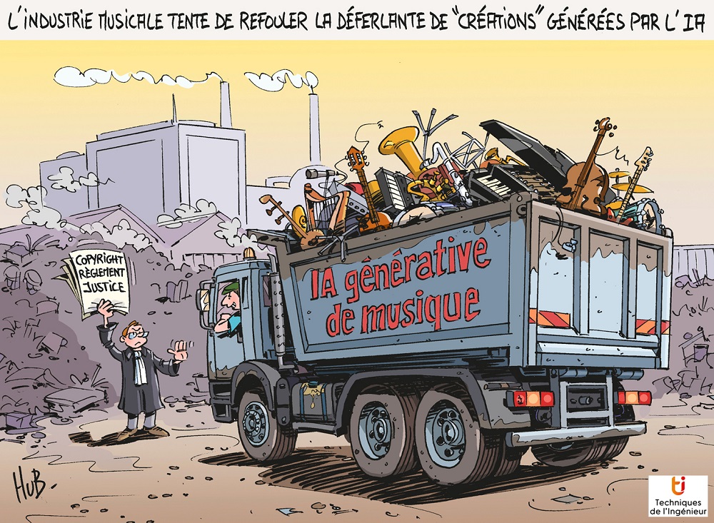 En image : l’industrie musicale tente de refouler la déferlante de "créations" générées par l’IA En image : l’industrie musicale tente de refouler la déferlante de "créations" générées par l’IA