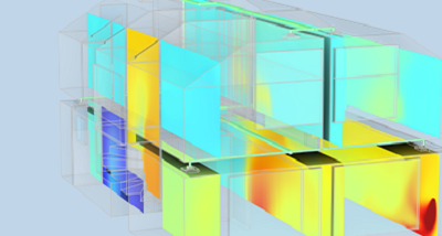 Modélisez la gestion thermique des bâtiments avec COMSOL Multiphysics®