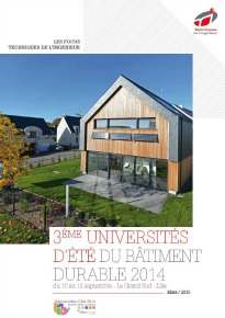 Bâtiment durable : 3e universités d'été