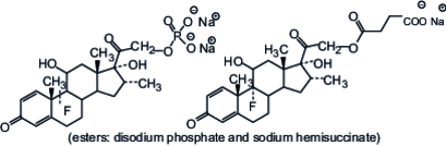 Water-soluble dexamethasone salts