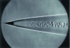 Figure 5 - Striogram of a projectile in hypersonic flight (doc. ISL) [34]