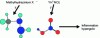 Figure 8 - Hypergolic inflammation achieved by two protic ionic liquids forming hypergolic-reacting molecules in the gas phase (in this case, MMH and nitric acid).