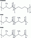 Figure 4 - Chemical formula of several PHAs