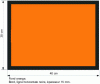 Figure 9 - Orange panel template for signaling vehicles transporting dangerous goods in packages