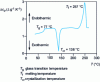 Figure 1 - Spectrum obtained by differential enthalpy analysis of poly(ethylene terephthalate)
