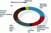 Figure 33 - Worldwide breakdown of business sectors in 2003 (Source: Bayer)