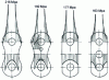 Figure 23 - Stress distribution (along the vertical axis) in various types of plate [16]