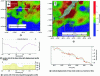 Figure 15 - Measurements of the vertical displacements of a fairy circle (a) and the associated region in the São Francisco basin (b) using the InSAR technique (after [9]).