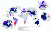 Figure 14 - World map of ETS and carbon taxes (based on [9])