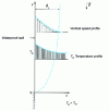 Figure 18 - Natural convection boundary layer flow through a porous medium along a heated impermeable vertical wall (after [94])