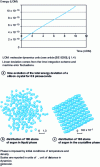 Figure 2 - Numerical error on total energy calculation in equilibrium simulation a and atomic positions in liquid and crystalline argon b and c