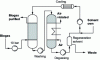 Figure 7 - Schematic diagram of an absorption process used for biogas purification