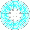 Figure 5 - Representation of eddy currents in the stator opposite an 8-tooth rotor