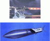 Figure 6 - Photo of a ramjet undergoing ground testing in a wind tunnel and a missile equipped with such an engine (MBDA)