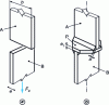 Figure 2 - Assembly of two straight plates A and B with intermediate plate P