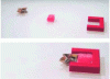 Figure 20 - Origami" robot moving an object (from start to goal) – Origami is centimeter-sized