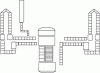 Figure 17 - Example of a discretization diagram for the primary circuit in a
CATHARE-type calculation code