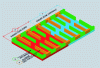 Figure 17 - ECC installation. Schematic diagram of invert concreting using alternating studs