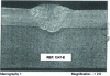 Figure 8 - Example X2CrNi 18-9 welded joint – Macrographic cross-section of an X2CrNi 18-9 steel pool welded joint