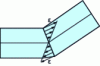 Figure 11 - Strain distribution (ε) in the bending angle