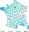 Figure 6 - Map of wind zones in mainland France