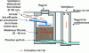Figure 8 - Schematic diagram of a percolating
bacterial filter