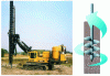 Figure 13 - Visual of helical auger for columns of lime-treated soil and its operating principle (Credit Lhoist).