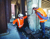 Figure 119 - Behavior of steel and reinforced concrete in the same construction subjected to an earthquake (Photo DR)