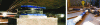 Figure 12 - Laboratory tests on an elastomer core insulator and a buckling-prevented spacer (DR photos)