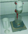Figure 11 - mlpc sand angle meter® (right) and prototype feeder (left)