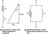 Figure 6 - Equivalent series and parallel RL circuits for real inductance